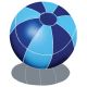 BEACH BALL WITH SHADOW 9
