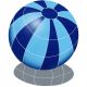 BEACH BALL WITH SHADOW 14