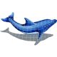 DOLPHIN WITH SHADOW RIGHT 22