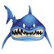 IN YOUR FACE SHARK – Handmade Porcelain tile designs