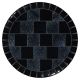 Black – glass barstool tops