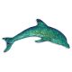 Caribbean Mini Dolphin – Fusion Accents – Handmade Porcelain Pool Mosaics