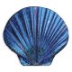 Sapphire Seashell – Fusion Accents – Handmade Porcelain Pool Mosaics