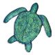 Caribbean Loggerhead Turtle  – Fusion Accents – Handmade Porcelain Pool Mosaics