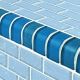 Blue Trim 1x2 – Glass Tile – Decorative Tiles for Pools, Kitchens & Bathrooms
