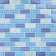 TURQUOISE COBALT BLUE BLEND 1x2 – Glass Tile – Decorative Tiles for Pools, Kitchens & Bathrooms