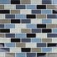 BLACK CHARCOAL GRAY TAUPE BLEND 1x2 – Glass Tile – Decorative Tiles for Pools, Kitchens & Bathrooms