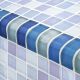 TURQUOISE COBALT BLUE BLEND TRIM 1x2 – Glass Tile – Decorative Tiles for Pools, Kitchens & Bathrooms