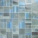 STEEL BLUE GRAY BLEND MIXED – Glass Tile – Decorative Tiles for Pools, Kitchens & Bathrooms