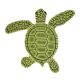 LOGGERHEAD TURTLE A MINI GREEN – Handmade Porcelain tile designs
