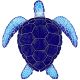 LOGGERHEAD TURTLE BLUE 15