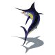 MARLIN WITH SHADOW – Handmade Porcelain tile designs