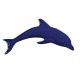 MINI DOLPHIN DARK BLUE – Handmade Porcelain tile designs