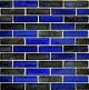 COBALT BLACK 1x3 – Glass Tile – Decorative Tiles for Pools, Kitchens & Bathrooms