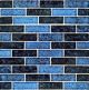 AZURE BLACK 1x3 – Glass Tile – Decorative Tiles for Pools, Kitchens & Bathrooms