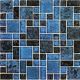 AZURE BLACK MIXED – Glass Tile – Decorative Tiles for Pools, Kitchens & Bathrooms