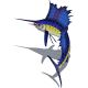 SAILFISH LEFT WITH SHADOW 60