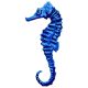 SEAHORSE BLUE – Handcut Glass Tile Designs | Decorative Mosaic for Wall, Pool & Spa