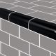 BLACK TRIM 2x4 – Glass Tile – Decorative Tiles for Pools, Kitchens & Bathrooms