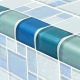 BLUE BLEND TRIM MIXED – Glass Tile – Decorative Tiles for Pools, Kitchens & Bathrooms