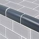 BLUE GRAY TRIM 2x4 – Glass Tile – Decorative Tiles for Pools, Kitchens & Bathrooms