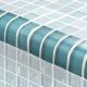 TURQUOISE TRIM 1x2 – Glass Tile – Decorative Tiles for Pools, Kitchens & Bathrooms