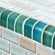 AQUA BLEND TRIM 1x2 – Glass Tile – Decorative Tiles for Pools, Kitchens & Bathrooms