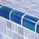 CARIBBEAN BLUE BLEND TRIM MIXED – Glass Tile – Decorative Tiles for Pools, Kitchens & Bathrooms